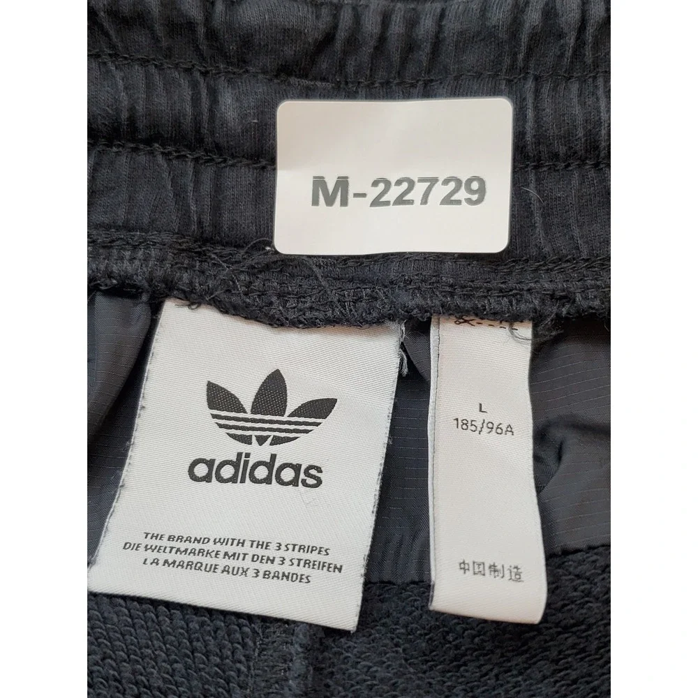 Adidas Men Activewear Pants L Black Vocal Sweatpants RYV‎ PANTS